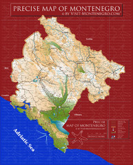 Montenegro precise Map