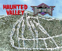 Mount Bohemia Haunted Valley Ski Trail Map