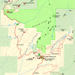 Mount San Jacinto State Park SW Map