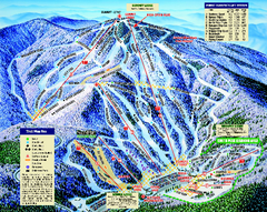 Mount Sunapee Ski Area Ski Trail Map