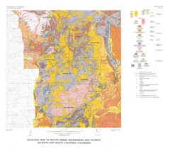 Mount Zirkel Wilderness and Vicinity Geologic Map