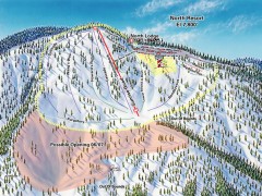 Mountain High Ski Trail Map - North Resort