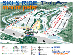 Mt. Peter Ski Area Ski Trail Map