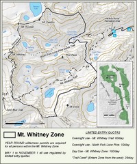 Mt. Whitney Zone Map