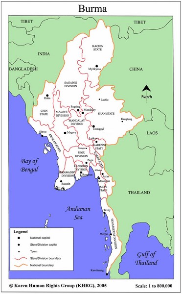 Fullsize Myanmar Map