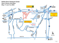 NASA Glenn Research Center Location Map
