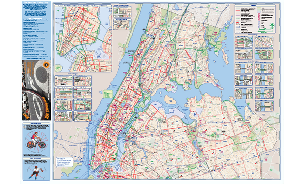 NYC Biking Route Map (Manhattan & Queens)