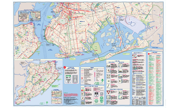 NYC Biking Route Map (Part of Queens, Brookyln and Staten Island)