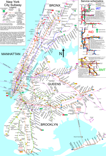 new york city subway map. Fullsize NYC Subway Map