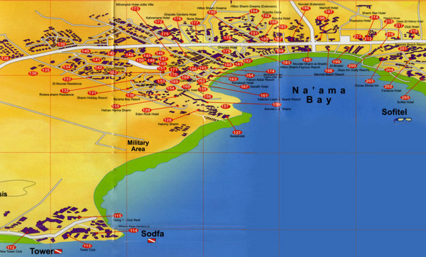 Fullsize Na'ama Bay Hotel Map