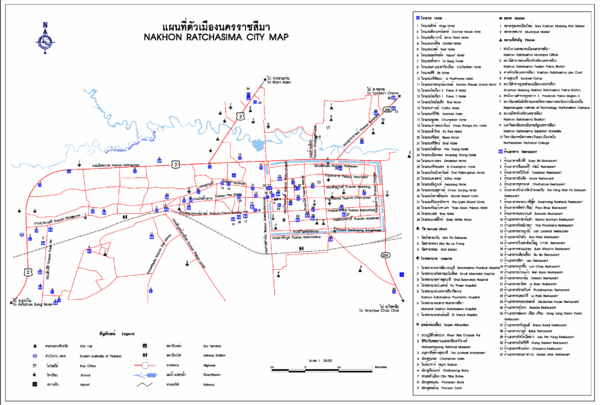 Nakhon Ratchasima City Map