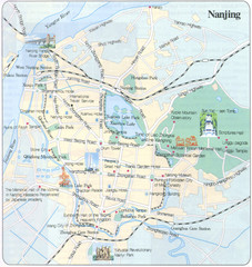 Nanjing China Tourist Map