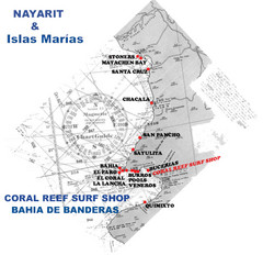 Nayarit Surf Map