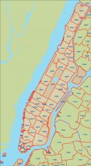 New York City zipcode map