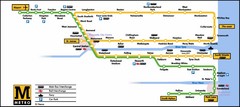 Newcastle Metro System Map