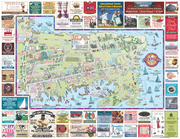 Newport tourist map