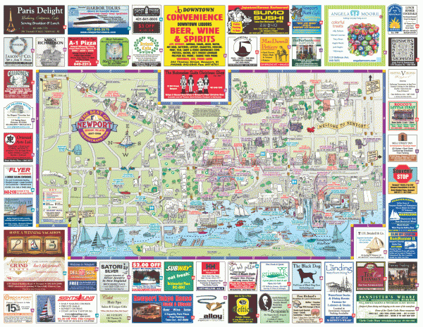 Newport tourist map