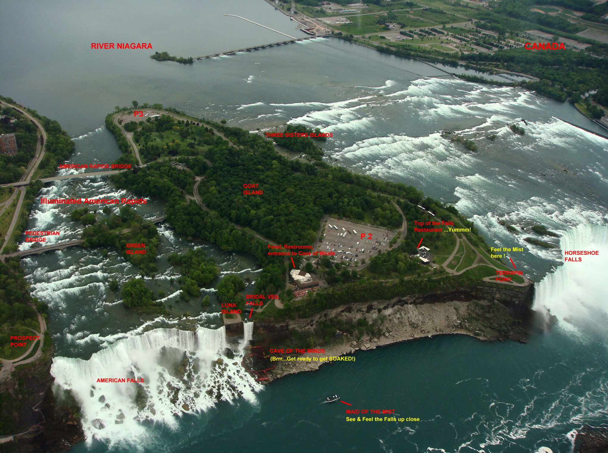 Niagara Falls Map Niagara Falls New York USA • mappery