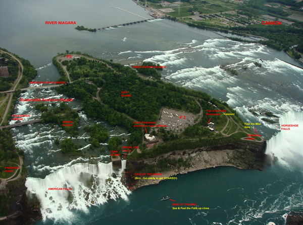 Us Map Niagara Falls