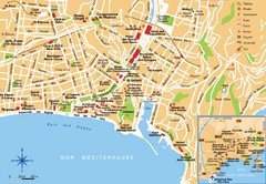Nice France Tourist Map