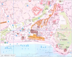 Nice - vielle ville Map
