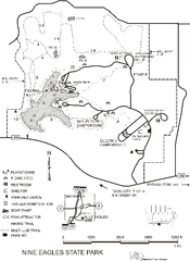 Nine Eagles State Park Map