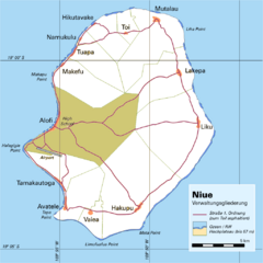 Niue Island Map