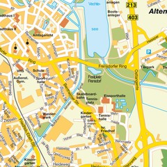Nordhorn Center Map