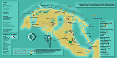 North Caicos Tourist Map