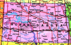 North Dakota Tourist Map