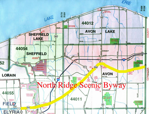 North Ridge  Byway Map