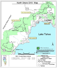 North Shore Lake Tahoe Off-Highway Vehicle Map