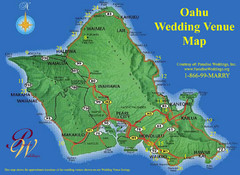 Oahu Wedding Venue Map