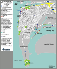 Ocean Beach Tourist Map