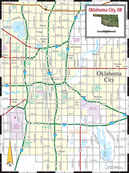 map of oklahoma city