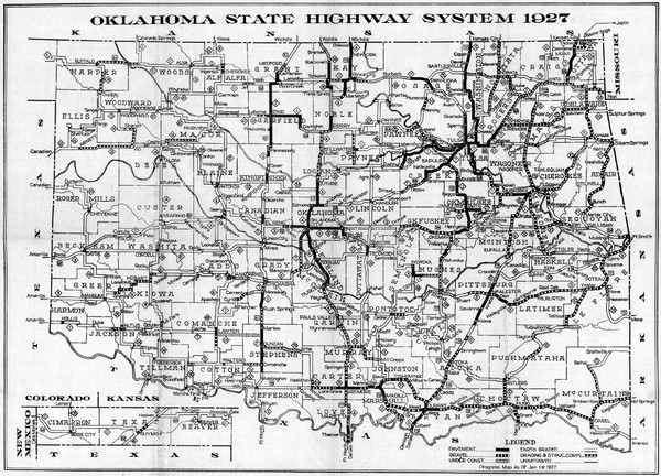 map of oklahoma state university. Highway Map of Oklahoma State