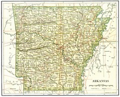 Old Arkansas Map