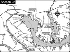 Old Hickory Lake-Cumberland River Map