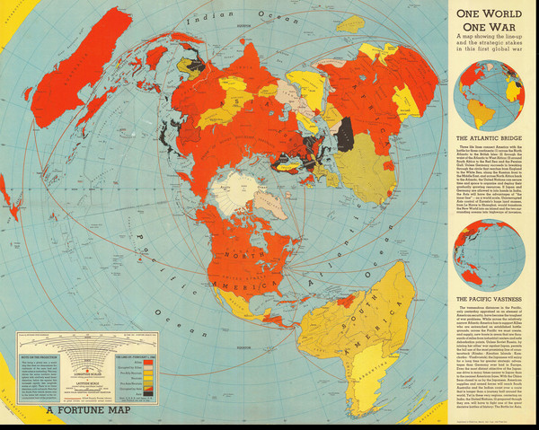 A map showing the lineup and strategic stakes in World War 2 as of Feb 1, 