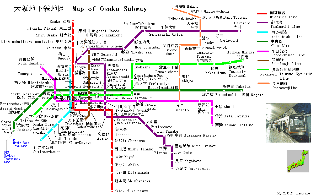 japanese train map