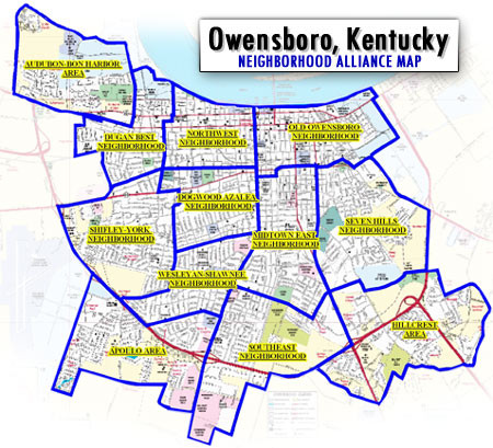 Kentucky City Map