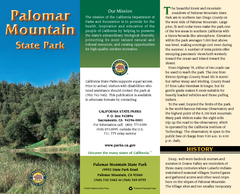 Palomar Mountain State Park Map