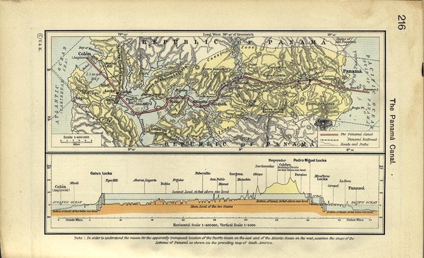 Panama Canal Historical Atlas, 1911 Map