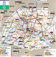 Paris Bus Map