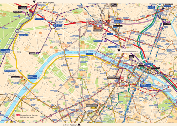 Fullsize Paris City Map