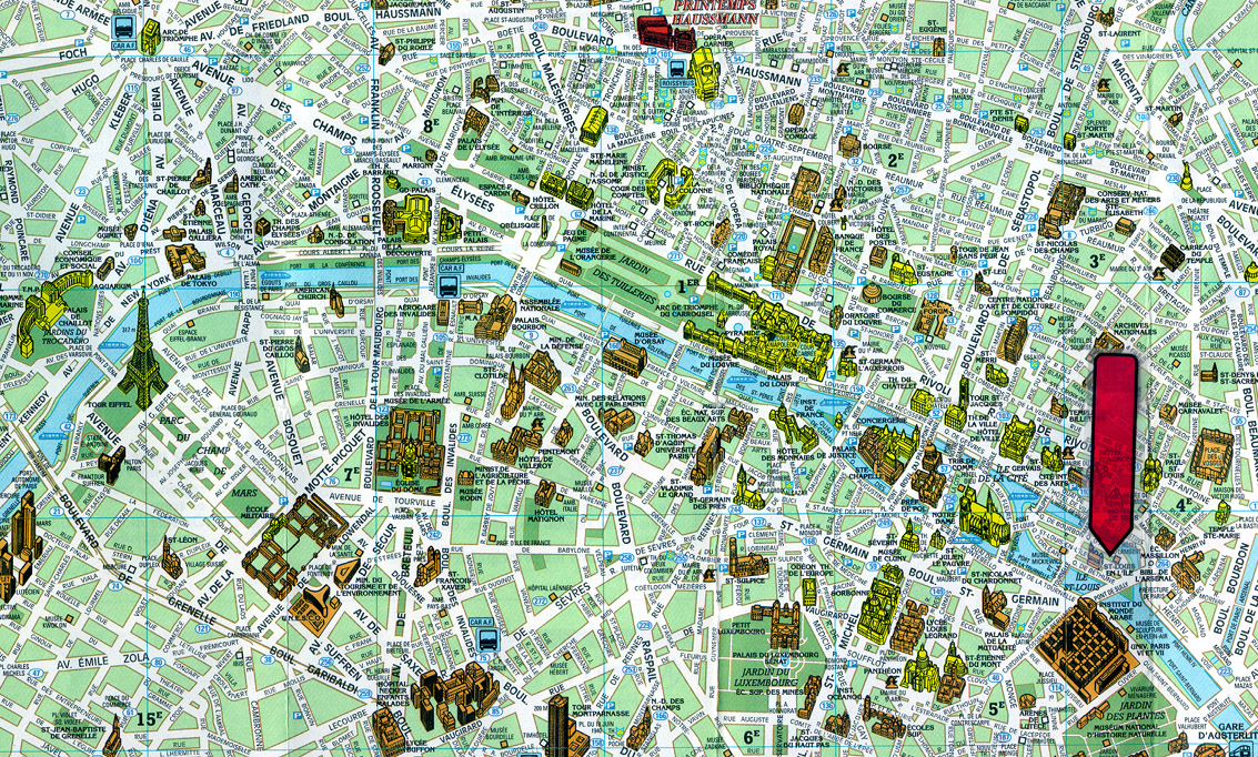 Images and Places, Pictures and Info: paris map tourist