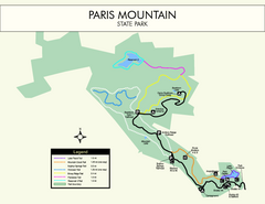 Paris Mountain State Park Map
