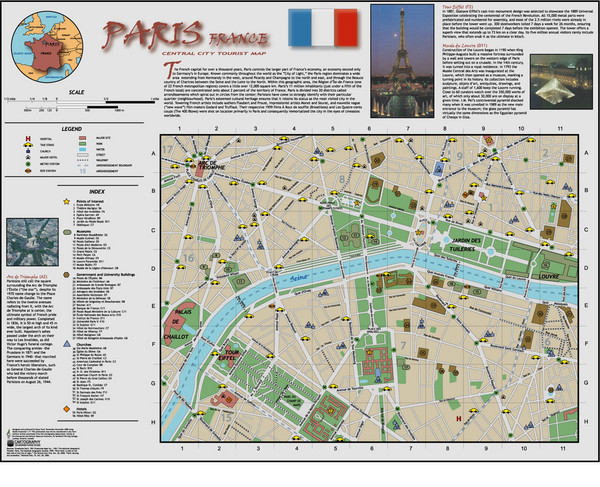 Paris France Map. Fullsize Paris Tourist Map