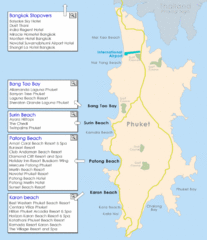 Patong Beach, Phuket Tourist Map