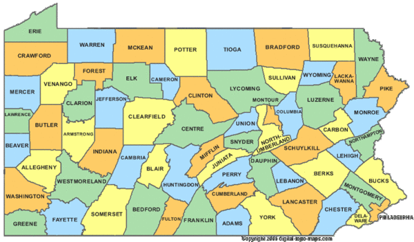 Map Of Pennsylvania Counties. Fullsize Pennsylvania Counties